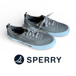 Sperry Top-Sider Girls Memory Foam Gray Sneakers Womens 6 Comfort Shoes